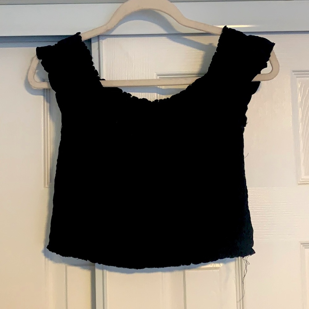 Off the shoulder crop top